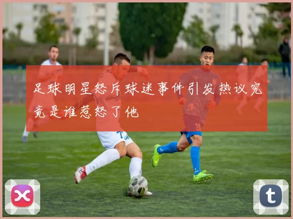 足球明星怒斥球迷事件引发热议究竟是谁惹怒了他